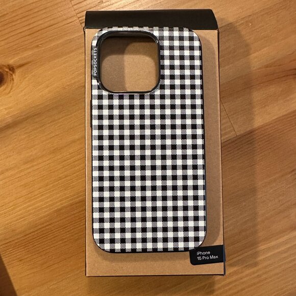 Gingham — iPhone 15 Pro Max MagSafe Popsocket Case - Picture 2 of 2